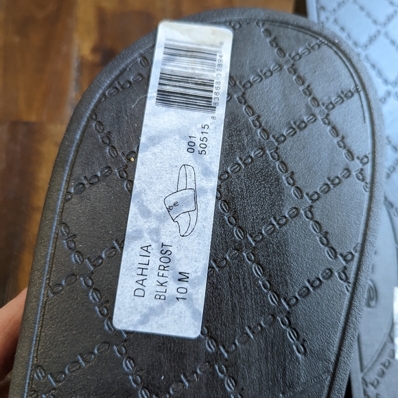 Bebe Dahlia NWOT rhinestone slides sandals - Picture 3 of 7